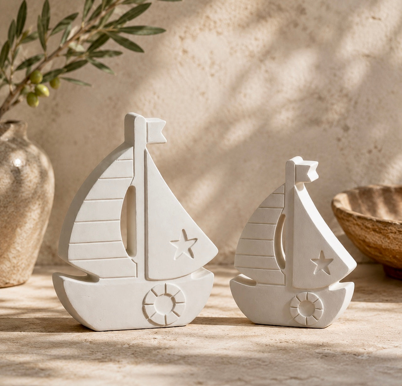 VELEROS BLANCOS SET DISH